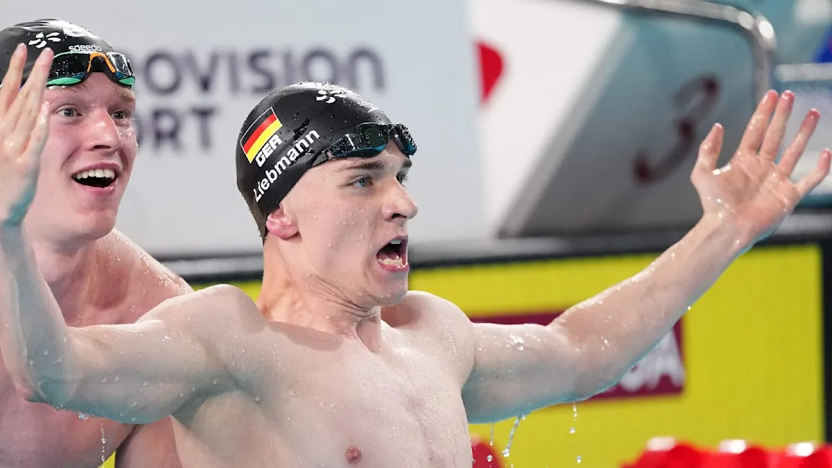 Schwimm-EM: Johannes Liebmann und Sven Schwarz feiern deutschen Doppelsieg - BILD